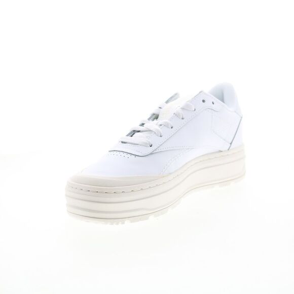 Reebok Womens Club C Double Geo White Shoes (NWT) - Picture 4 of 7